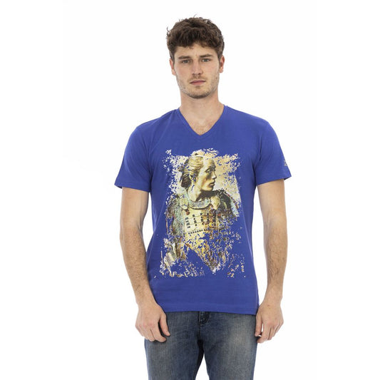T-shirt Trussardi Action en coton bleu pour homme