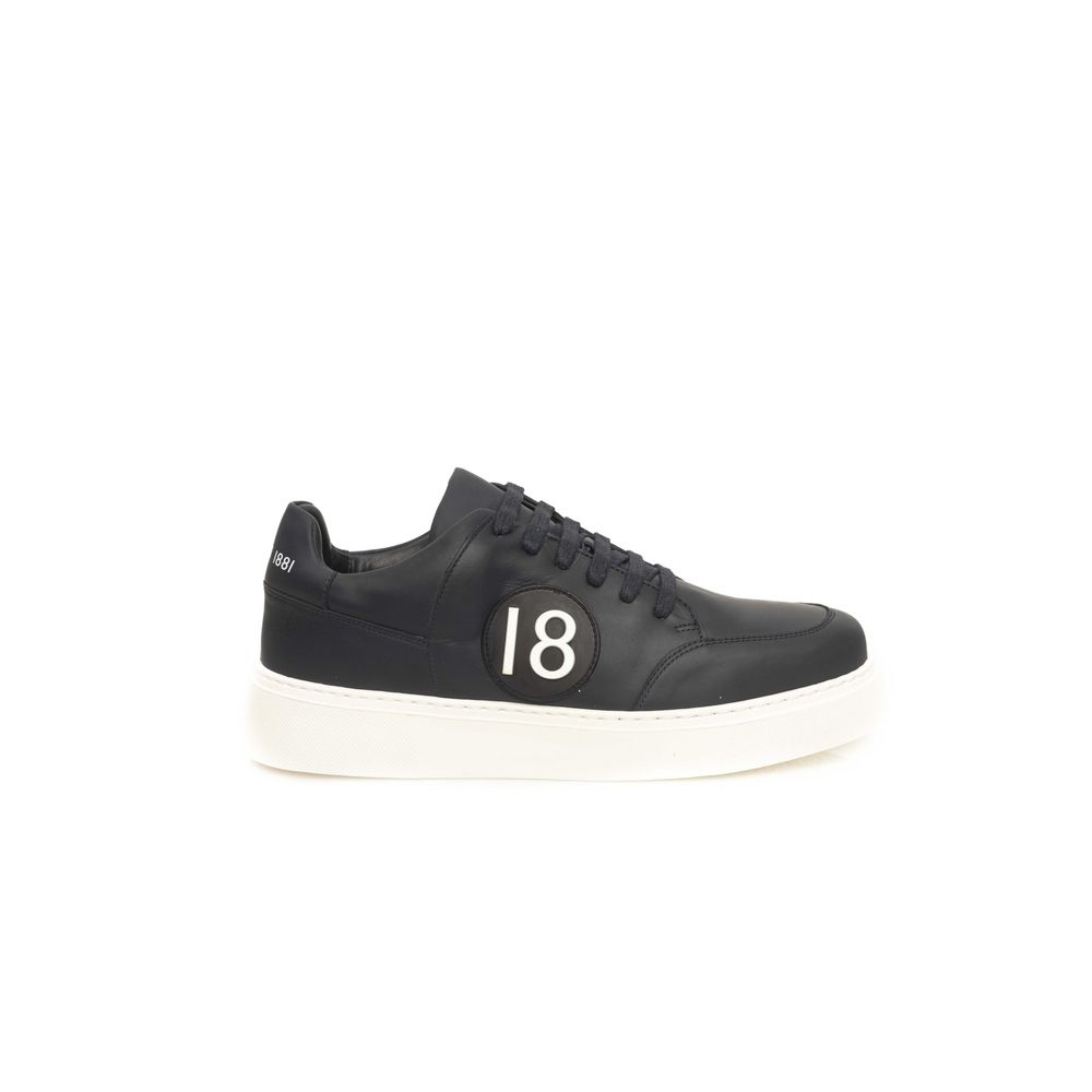 Cerruti 1881 Blue Cowhide Men Sneaker by Cerruti 1881