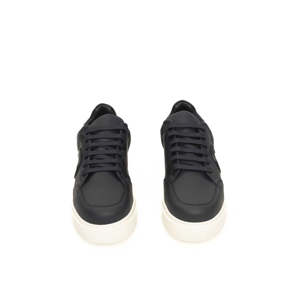 Cerruti 1881 Blue Cowhide Men Sneaker by Cerruti 1881