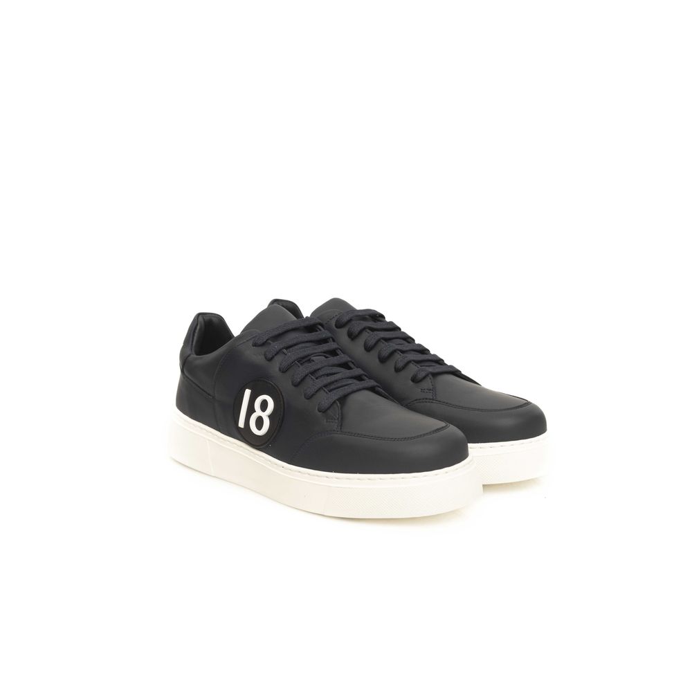 Cerruti 1881 Blue Cowhide Men Sneaker by Cerruti 1881