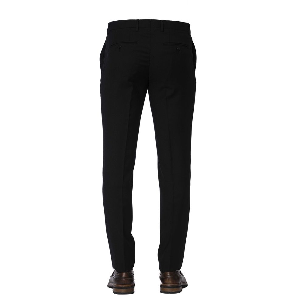 Trussardi Black Wool Men's Trouser by Trussardi