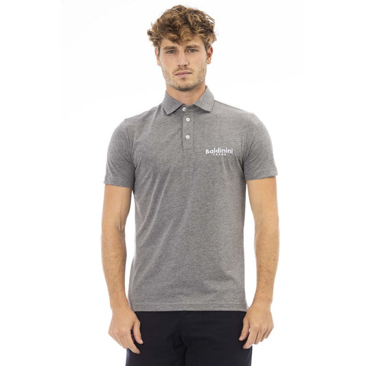 Polo homme en coton gris tendance Baldinini
