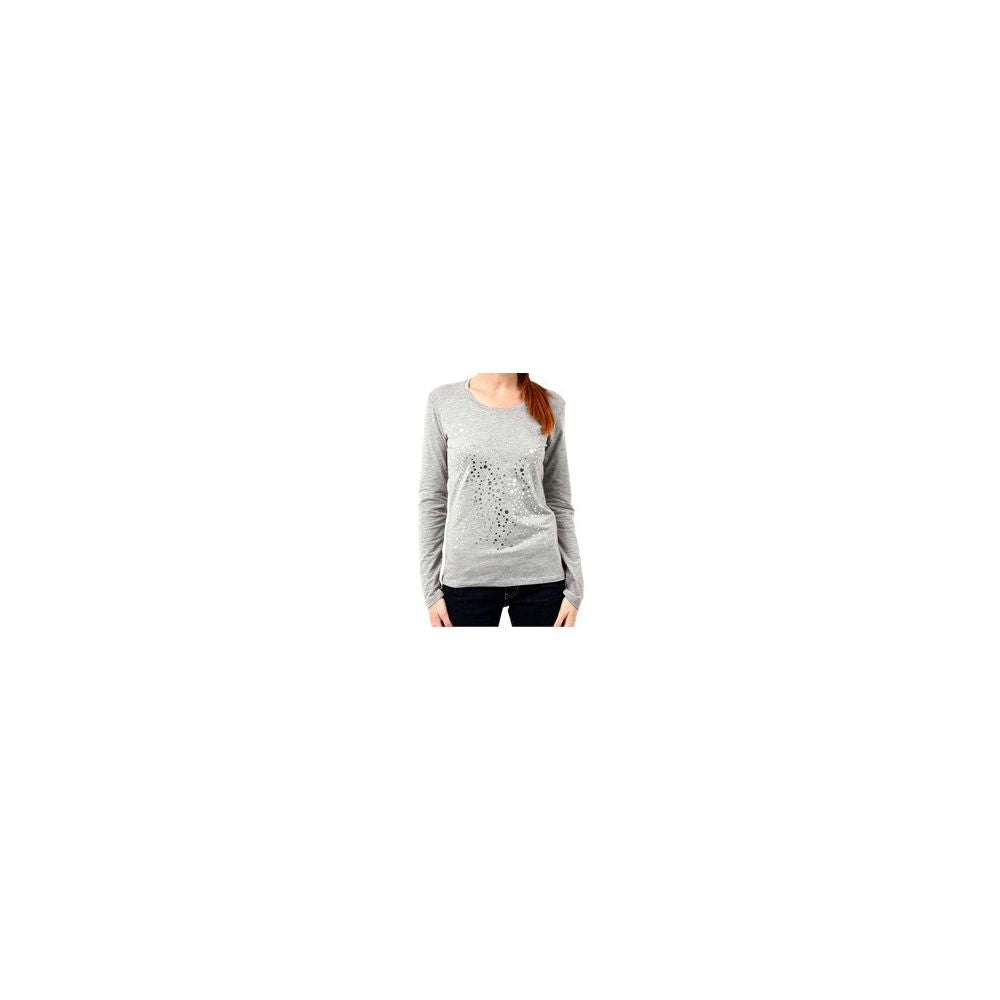 Montana Blu Gray Cotton Women T-Shirt by Montana Blu