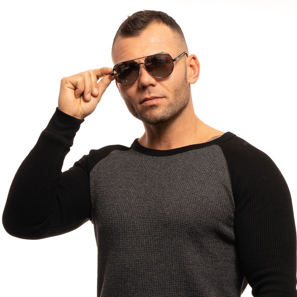 Lunettes de soleil Guess grises pour homme