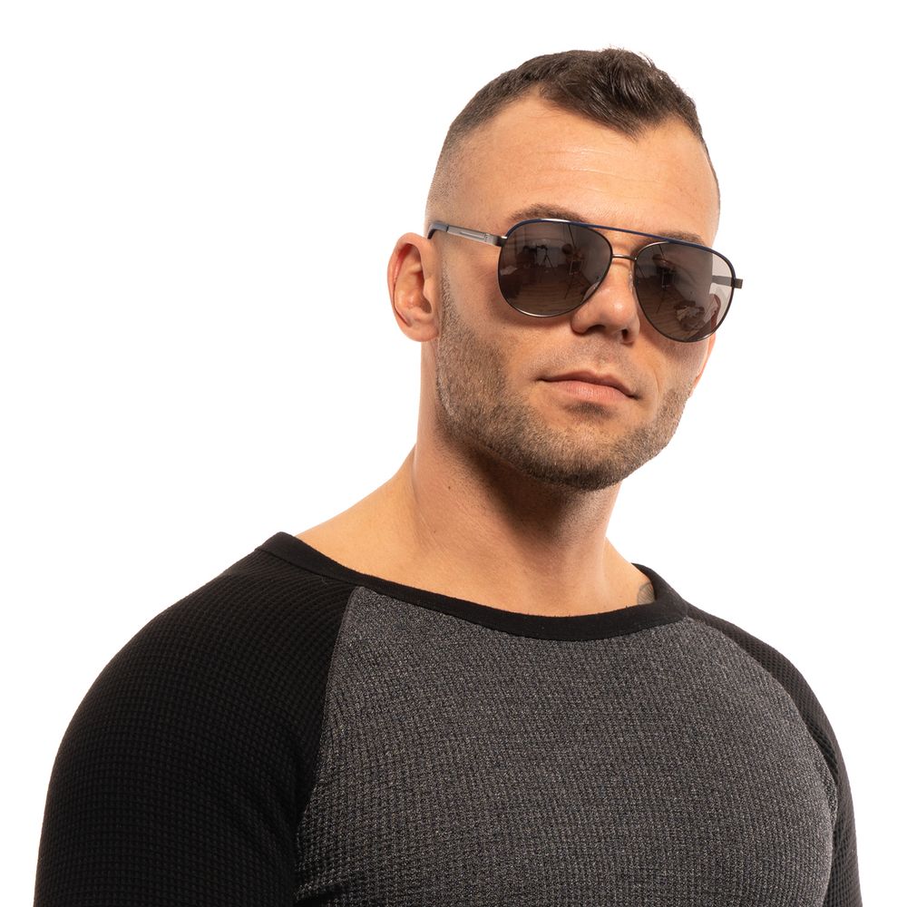 Lunettes de soleil Guess grises pour homme