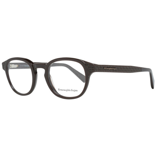Montures de lunettes marron Ermenegildo Zegna pour homme
