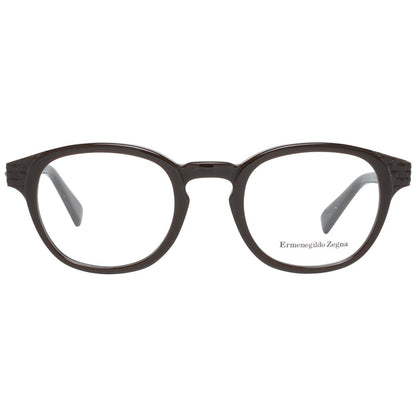 Montures de lunettes marron Ermenegildo Zegna pour homme