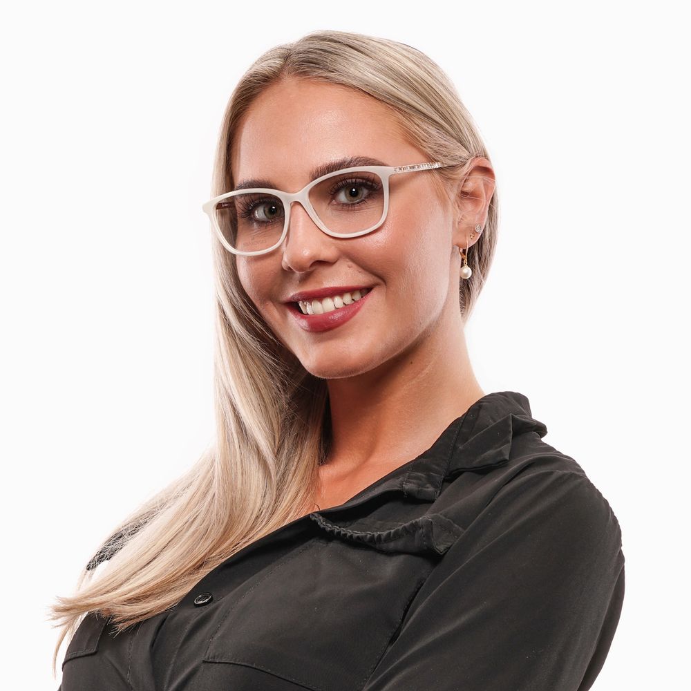Montures optiques Swarovski blanches pour femmes