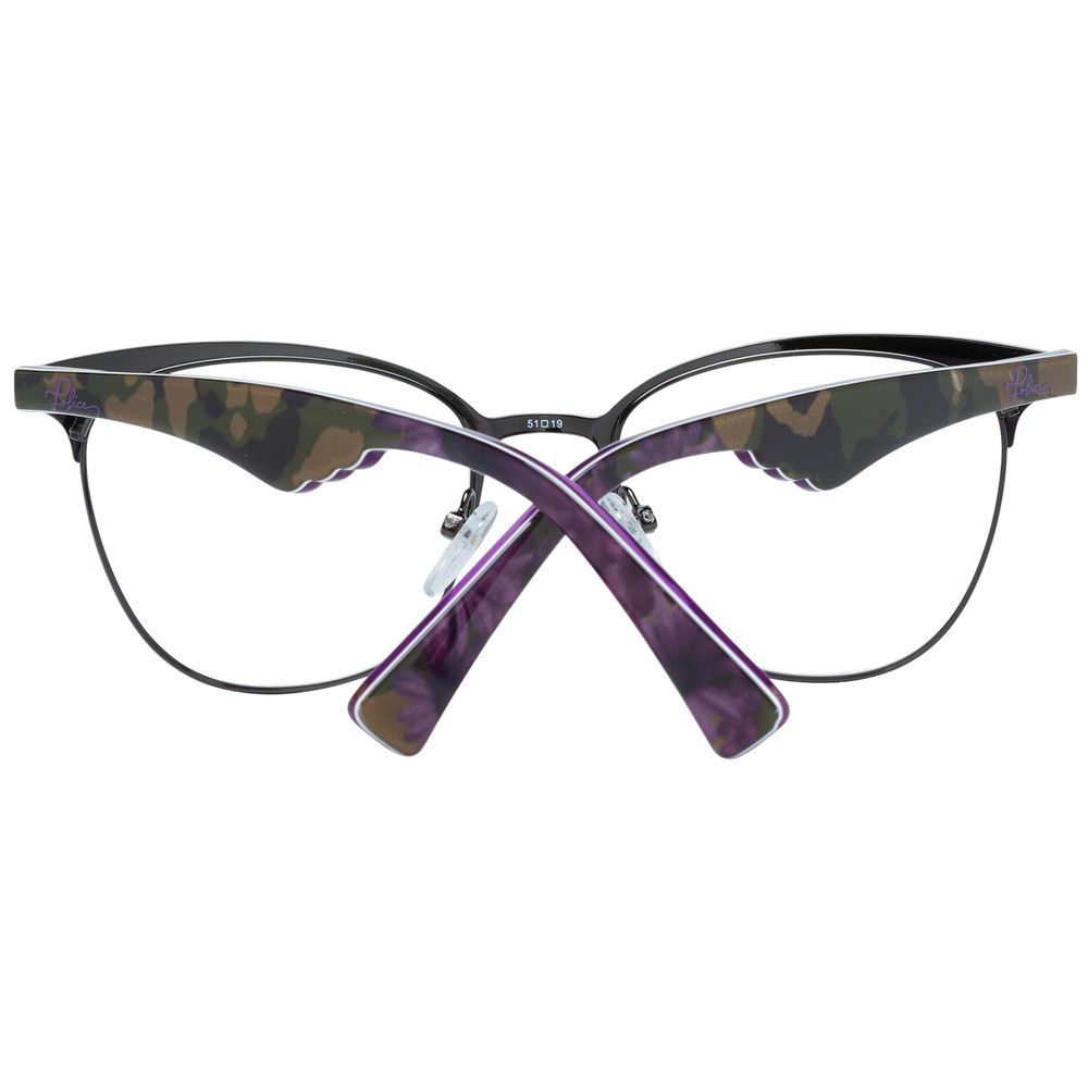 Montures optiques violettes pour femmes de la police