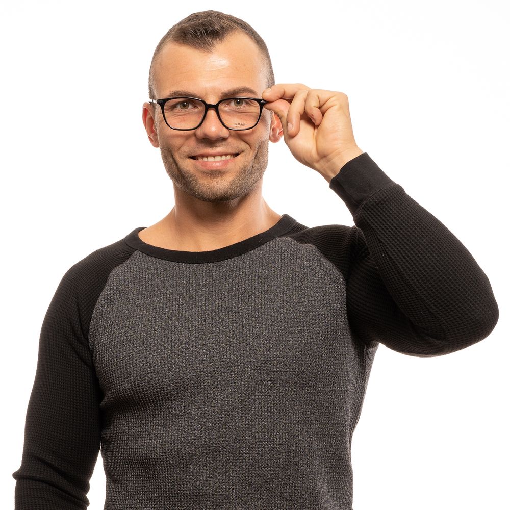 Montures optiques noires pour hommes Lozza