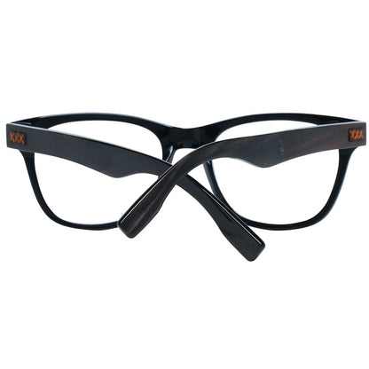 Montures de lunettes noires Ermenegildo Zegna pour homme