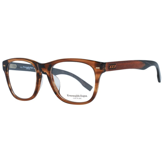 Montures de lunettes marron Ermenegildo Zegna pour homme
