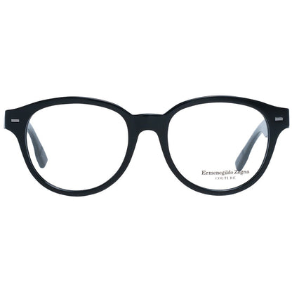 Montures de lunettes noires Ermenegildo Zegna pour homme