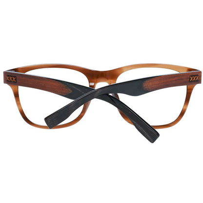 Montures de lunettes marron Ermenegildo Zegna pour homme