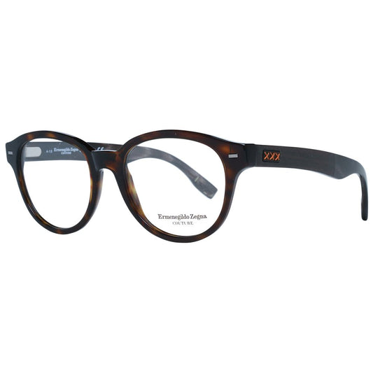 Montures de lunettes marron Ermenegildo Zegna pour homme