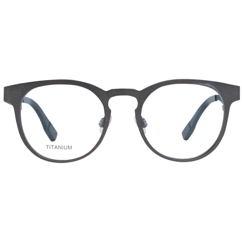 Montures de lunettes Ermenegildo Zegna grises pour homme