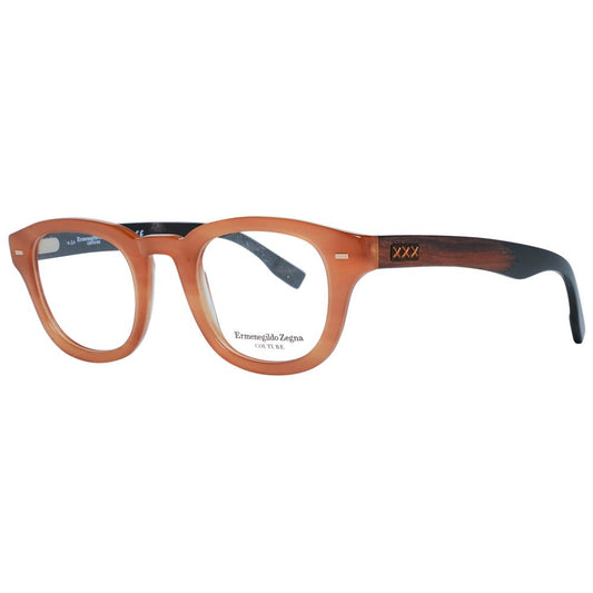 Montures de lunettes marron Ermenegildo Zegna pour homme
