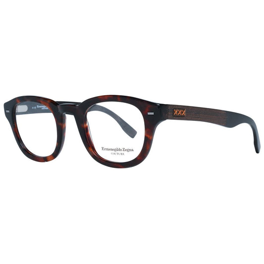 Montures de lunettes marron Ermenegildo Zegna pour homme