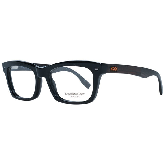 Montures de lunettes noires Ermenegildo Zegna pour homme