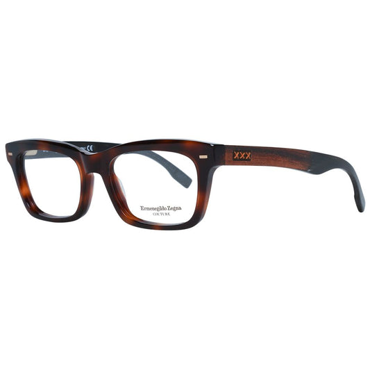 Montures de lunettes marron Ermenegildo Zegna pour homme