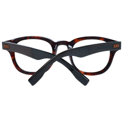 Montures de lunettes marron Ermenegildo Zegna pour homme