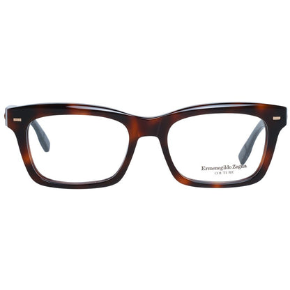 Montures de lunettes marron Ermenegildo Zegna pour homme