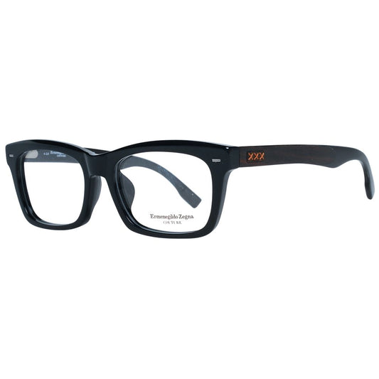 Montures de lunettes noires Ermenegildo Zegna pour homme