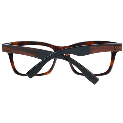Montures de lunettes marron Ermenegildo Zegna pour homme
