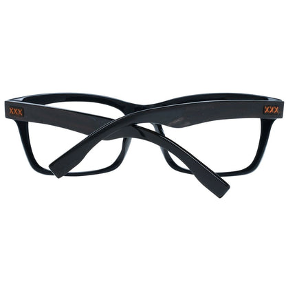 Montures de lunettes noires Ermenegildo Zegna pour homme