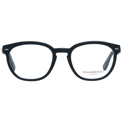 Montures de lunettes noires Ermenegildo Zegna pour homme