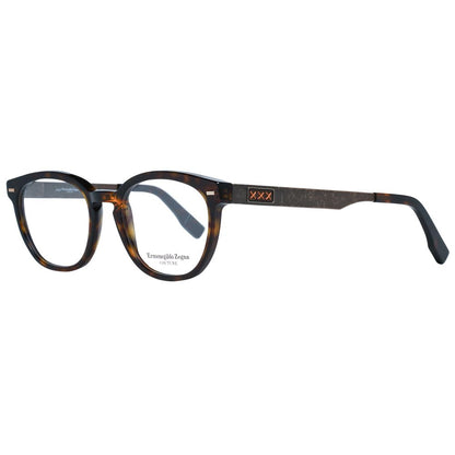 Montures de lunettes marron Ermenegildo Zegna pour homme