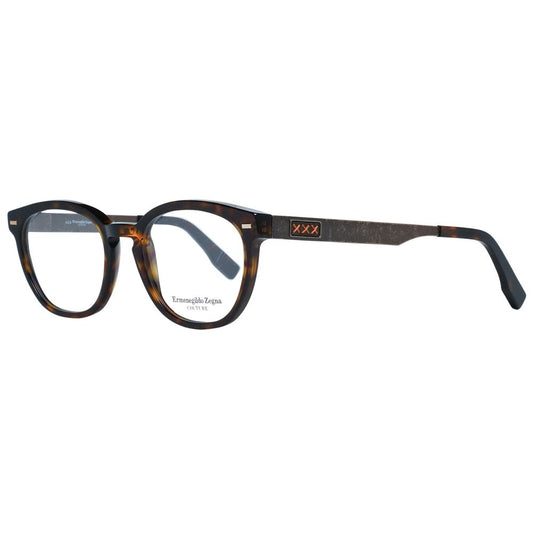 Montures de lunettes marron Ermenegildo Zegna pour homme