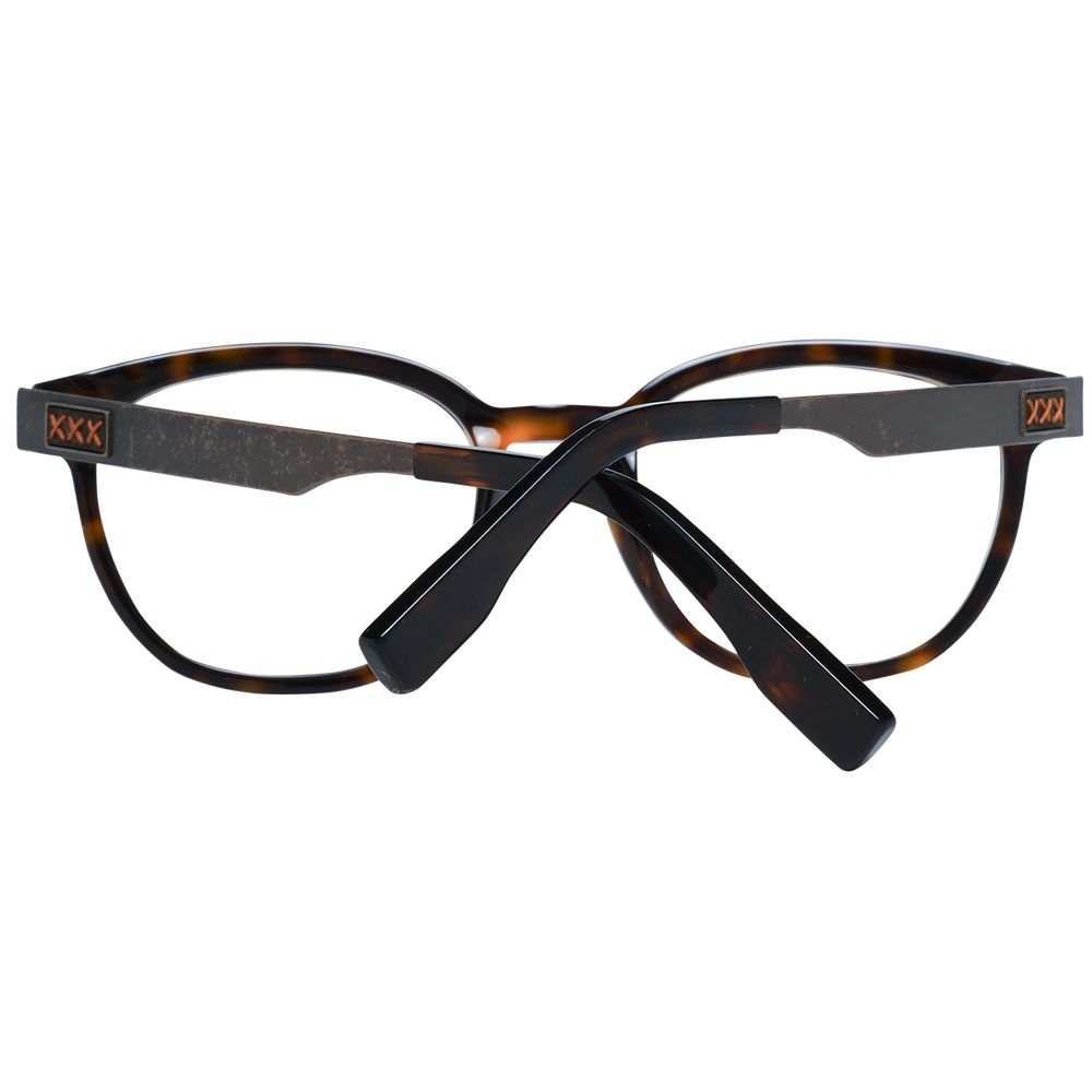 Montures de lunettes marron Ermenegildo Zegna pour homme