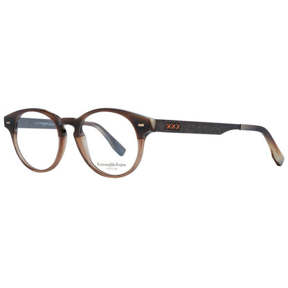 Montures de lunettes marron Ermenegildo Zegna pour homme