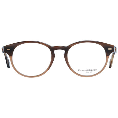Montures de lunettes marron Ermenegildo Zegna pour homme