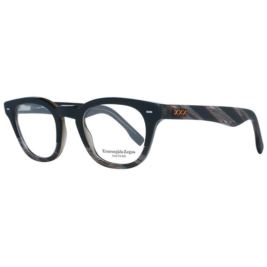Montures de lunettes noires Ermenegildo Zegna pour homme