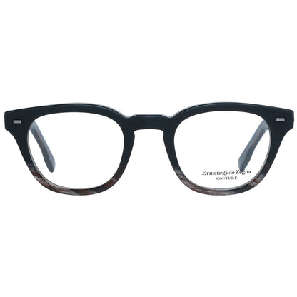Montures de lunettes noires Ermenegildo Zegna pour homme