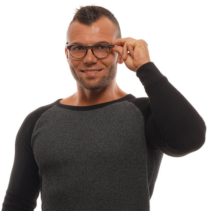 Montures de lunettes Ermenegildo Zegna grises pour homme