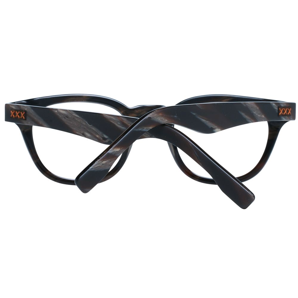 Montures de lunettes noires Ermenegildo Zegna pour homme