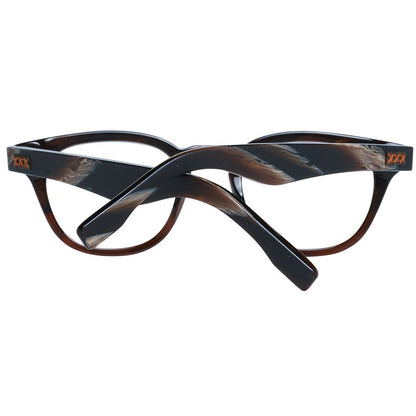 Montures de lunettes marron Ermenegildo Zegna pour homme