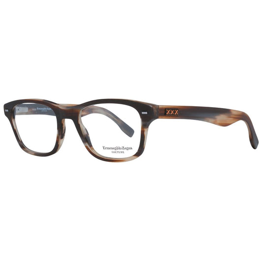 Montures de lunettes marron Ermenegildo Zegna pour homme