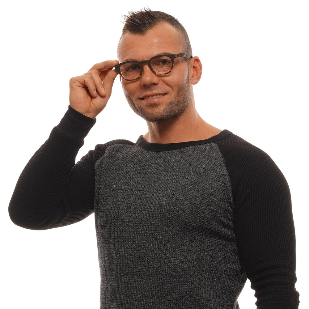 Montures de lunettes marron Ermenegildo Zegna pour homme