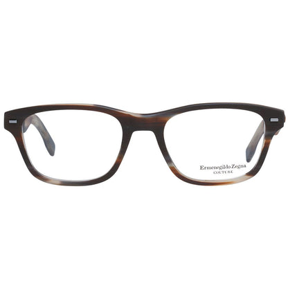Montures de lunettes marron Ermenegildo Zegna pour homme
