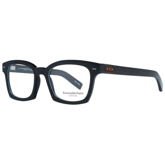 Montures de lunettes noires Ermenegildo Zegna pour homme