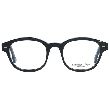 Montures de lunettes noires Ermenegildo Zegna pour homme
