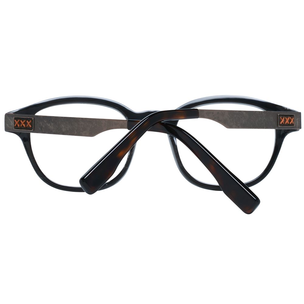 Montures de lunettes noires Ermenegildo Zegna pour homme