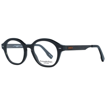 Montures de lunettes noires Ermenegildo Zegna pour homme