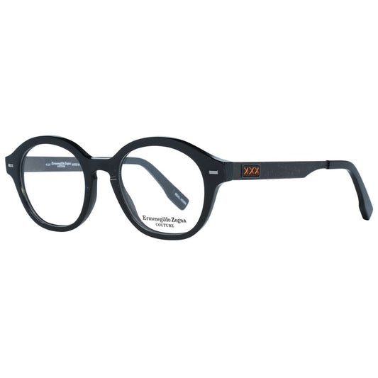 Montures de lunettes noires Ermenegildo Zegna pour homme