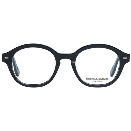Montures de lunettes noires Ermenegildo Zegna pour homme