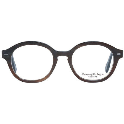 Montures de lunettes marron Ermenegildo Zegna pour homme
